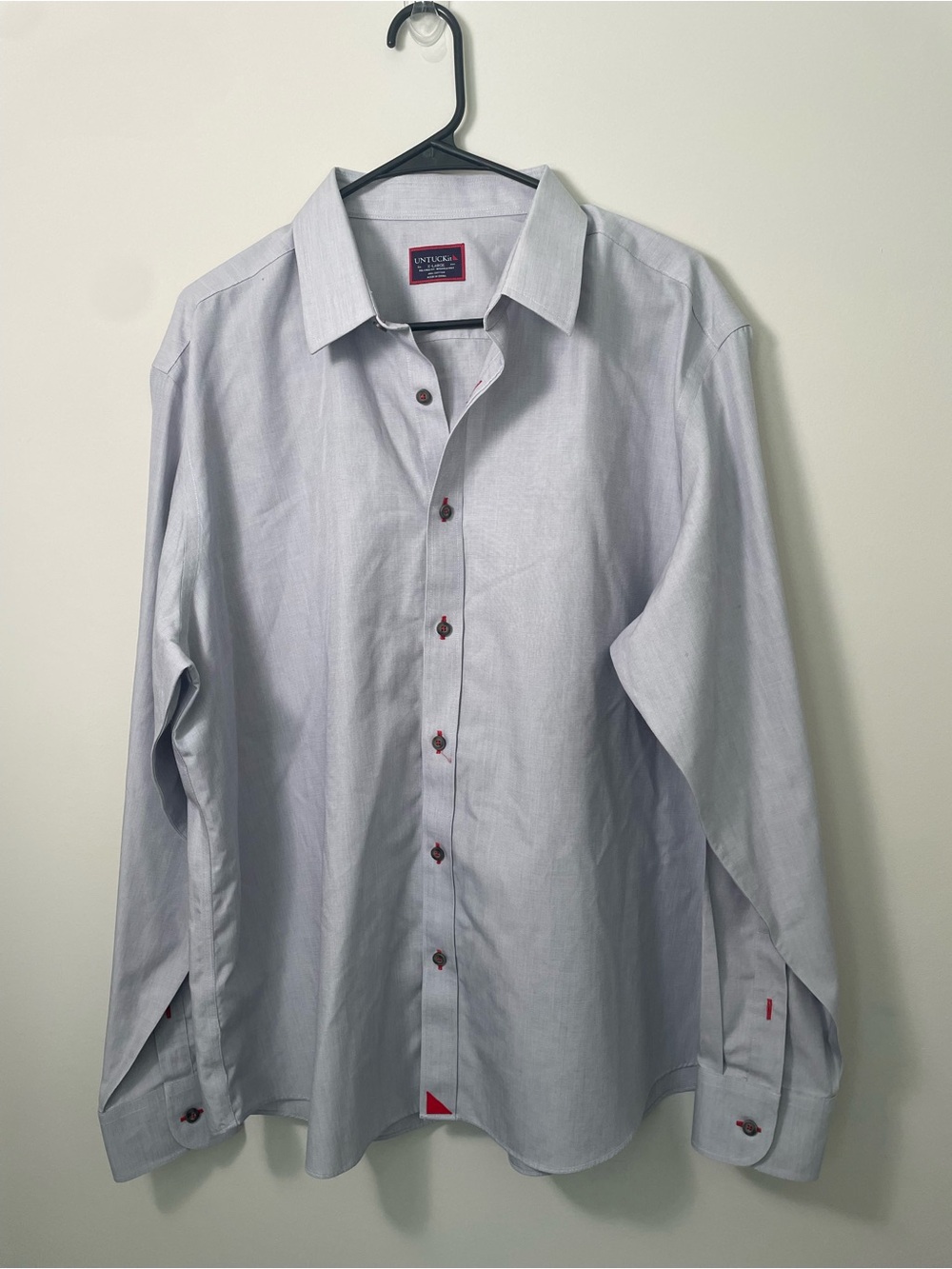 Men’s XL Untuck It grey dress shirt